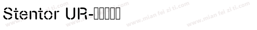 Stentor UR字体转换